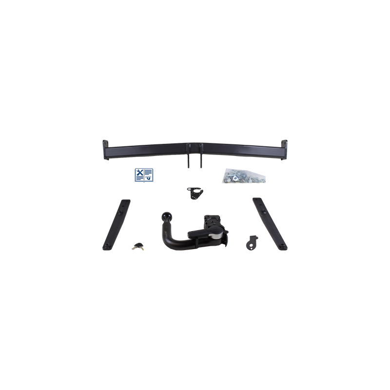 Attelage rotule démontable GDW + faisceau Trail-Tec universel 13 broches - TOYOTA COROLLA A trois volumes