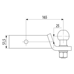 Attelage pour attelage US démontable avec outil, AUTO-HAK - TOYOTA HIGHLANDER / KLUGER