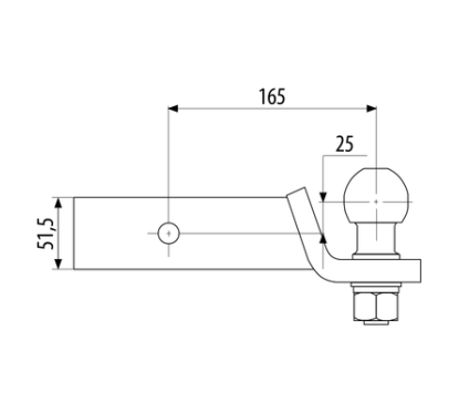 Attelage pour attelage US démontable avec outil, AUTO-HAK - TOYOTA HIGHLANDER / KLUGER