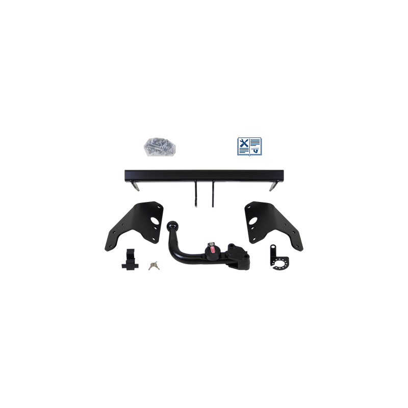 Attelage rotule démontable Oris + faisceau Trail-Tec universel 13 broches - TOYOTA AURIS