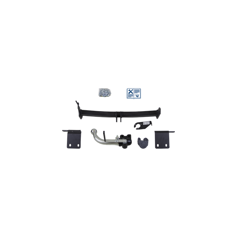 Attelage rotule démontable GDW + faisceau Trail-Tec universel 13 broches - TOYOTA AURIS