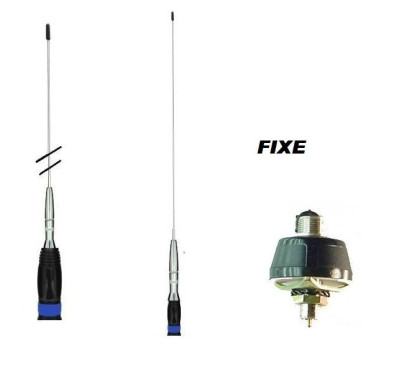 ANTENNE CB FIXE PRESIDENT WA27 1M90 AVEC PRISE PL 