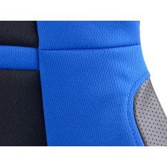 Sièges sport FK ensemble de sièges auto demi-coque tissu Cyberstar noir / bleu 