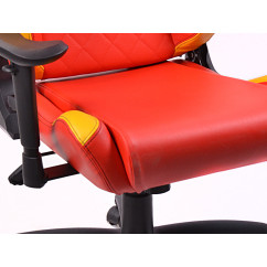 Chaise de jeu FK eGame Seats Siège de jeu eSports London rouge / jaune