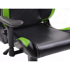 Chaise de jeu FK eGame Seats Siège de jeu eSports London noir / vert 