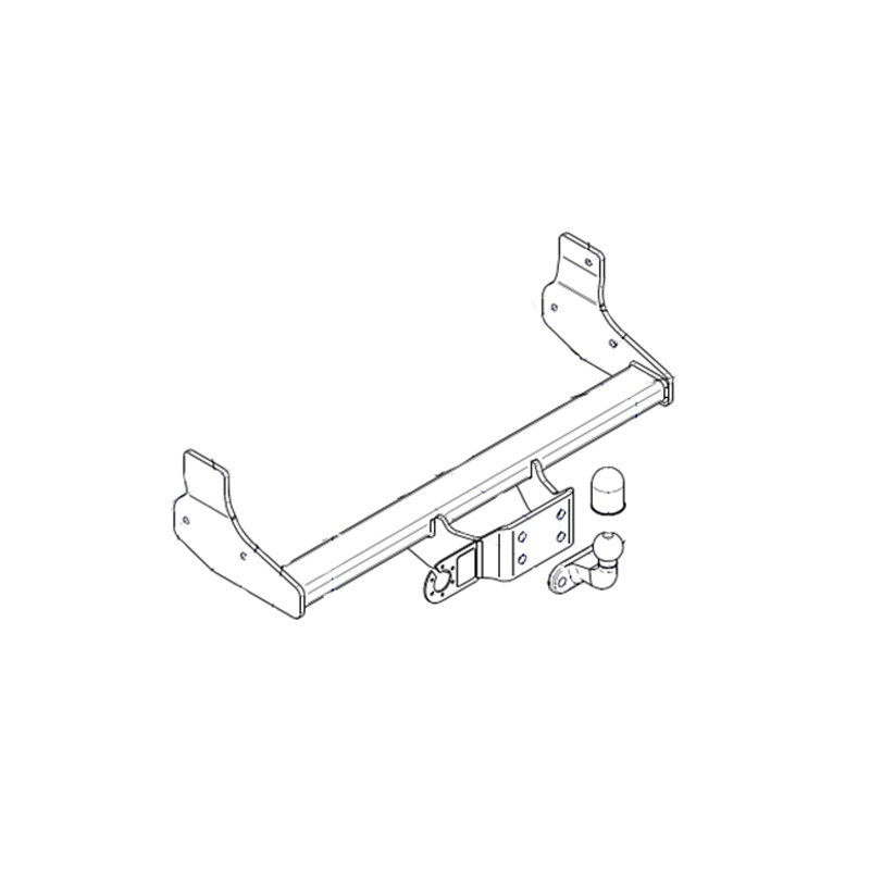 Attelage Steinhof pour Renault Master III 3.5T PROPULSION Fourgon à Partir du 04/2010 [Rotule sur Platine]
