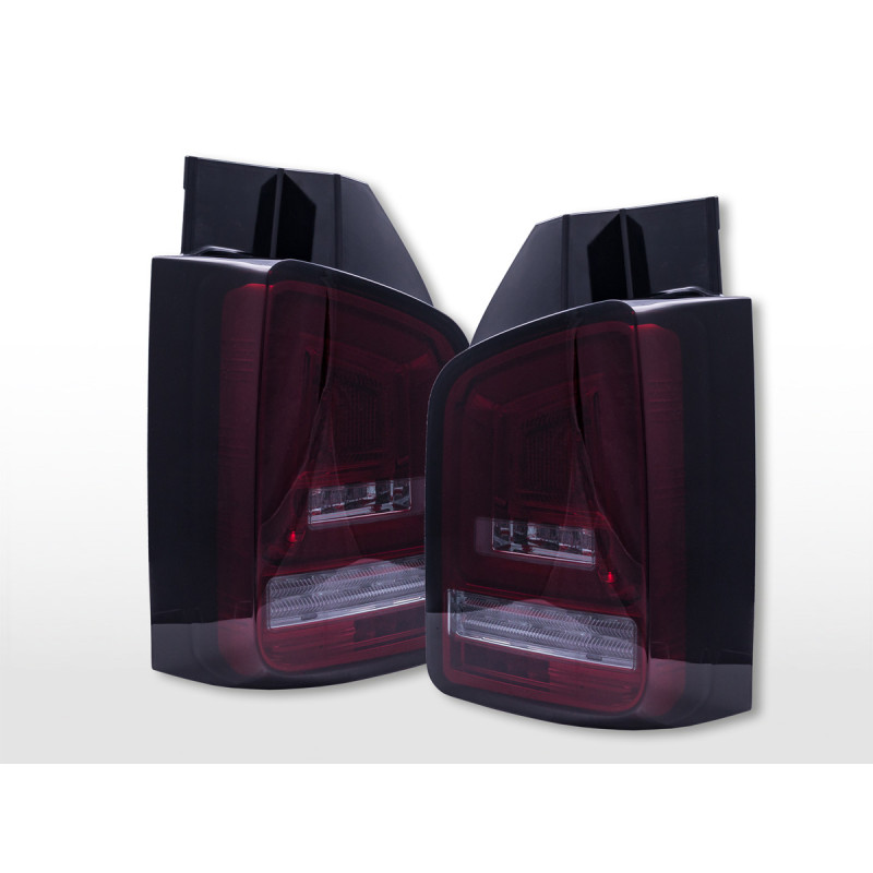 Feux arrière LED VW T5 2010-2015 rouge/fumé