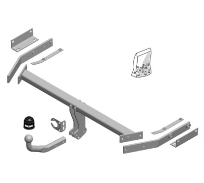 Attelage à rotule démontable avec outil (RDAO)NISSAN PULSAR (C13) 3/5 portes 2014-(10-2014- )