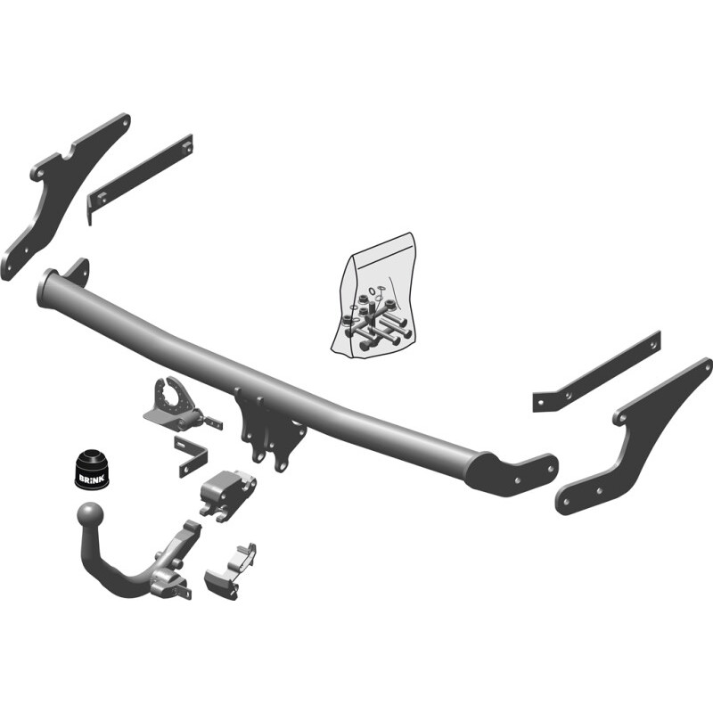 Attelage à rotule démontable en diagonal (BMA) RENAULT MEGANE IV (B9A/M/N_) 2015-(11-2015- )