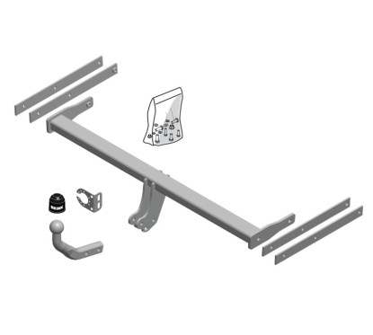 Attelage à rotule démontable avec outil (RDAO)SKODA RAPID Spaceback (NH1) 2012-2019(07-2012- 12-2019)