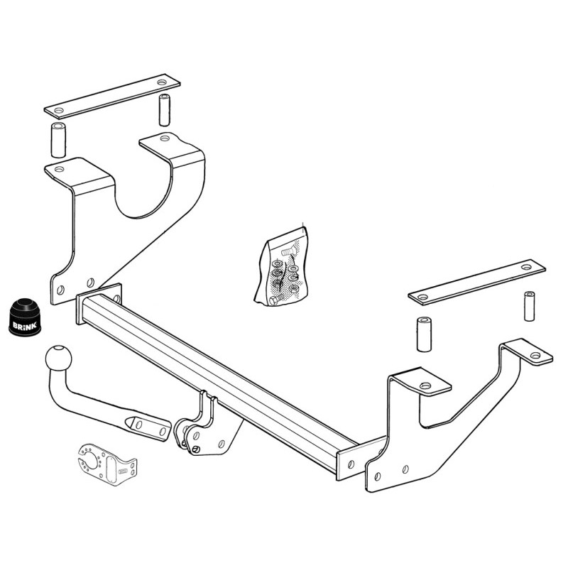 Attelage à rotule démontable avec outil (RDAO) SUZUKI IGNIS I (FH) 2000-2005(10-2000- 12-2005)