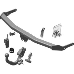 Attelage à rotule démontable en diagonal (BMA) SEAT IBIZA V