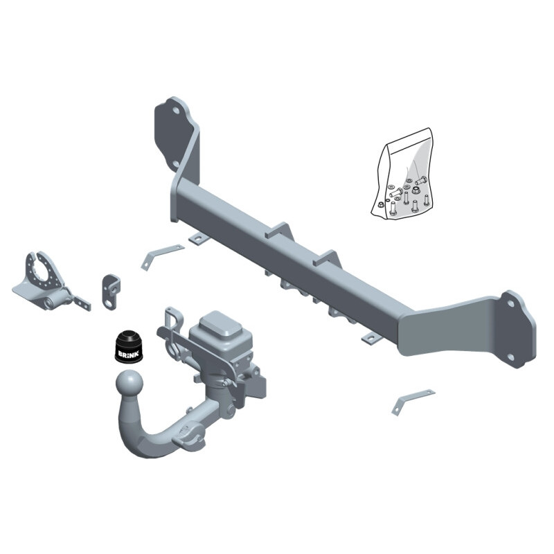 Attelage à rotule rétractable (MX) BMW 3Efficient Dynamics Edition autorisée à tra (F30, F80) Coffre 2011-2018(11-2011- 10-2018)