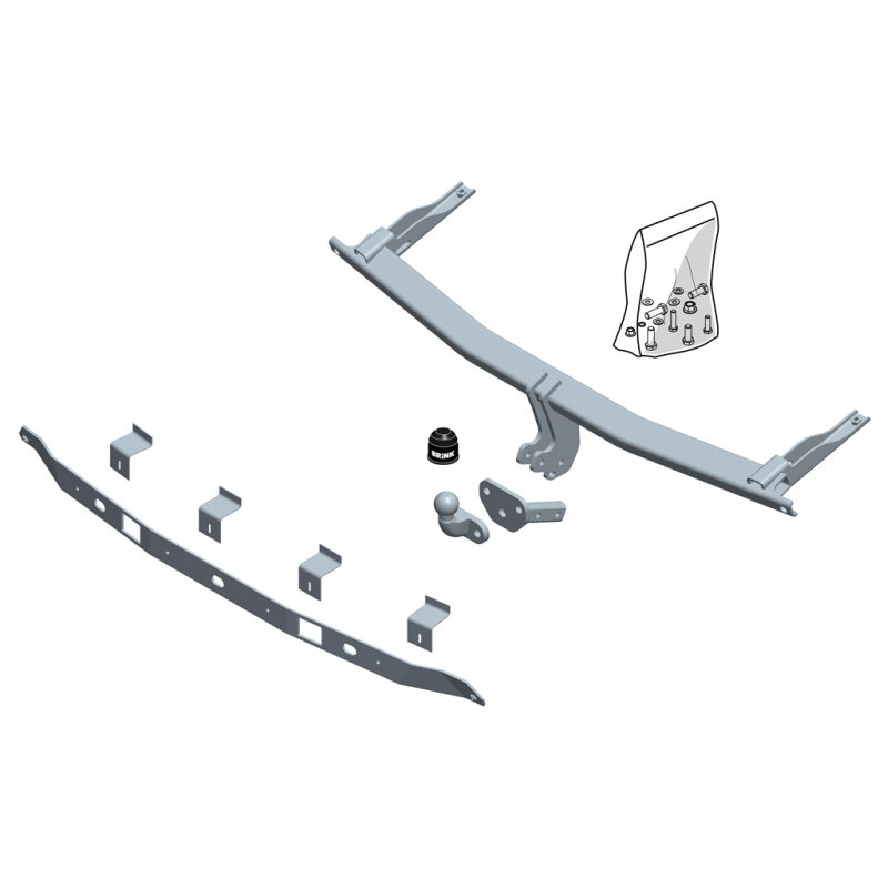 Attelage à rotule monobloc VW CADDY III Life (2KA, 2KH, 2CA, 2CH) 2004-2015(03-2004- 05-2015)