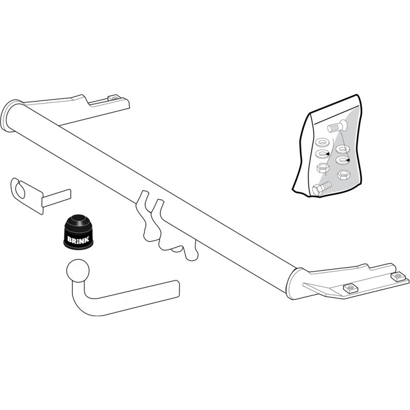 Attelage à rotule démontable avec outil (RDAO) VW GOLF III Cabriolet (1E7) 1993-1998(07-1993- 05-1998)