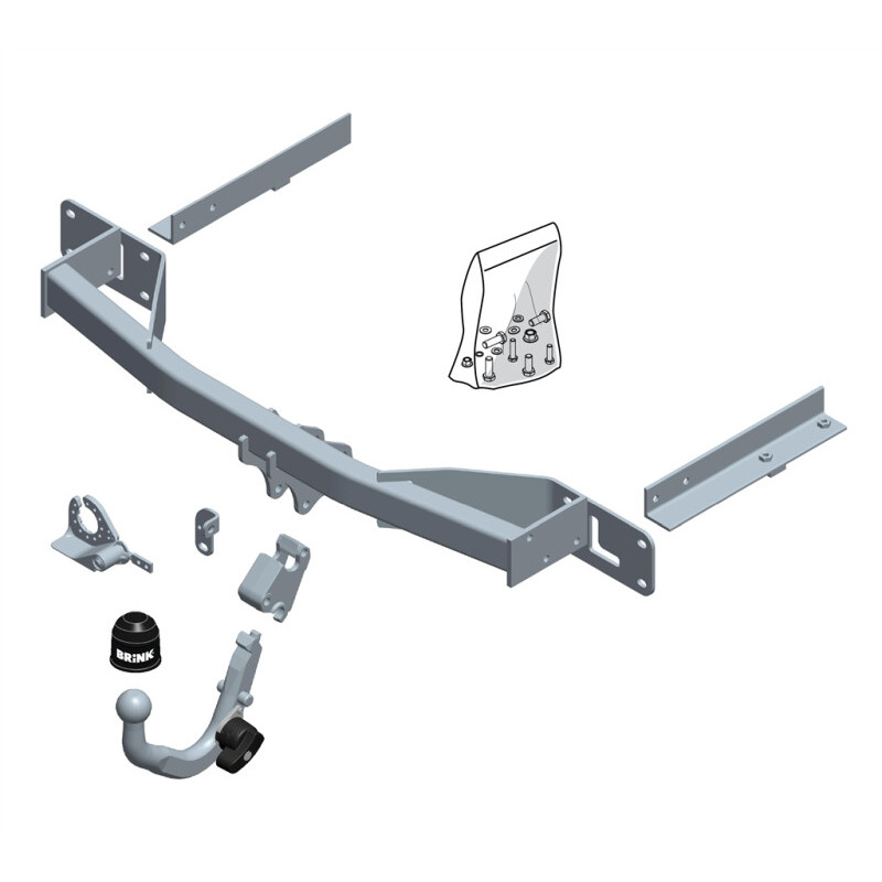 Attelage à rotule démontable en diagonal (BMA)OPEL MERIVA B LPG system (S10) Monospace 2010-2017(06-2010- 03-2017)