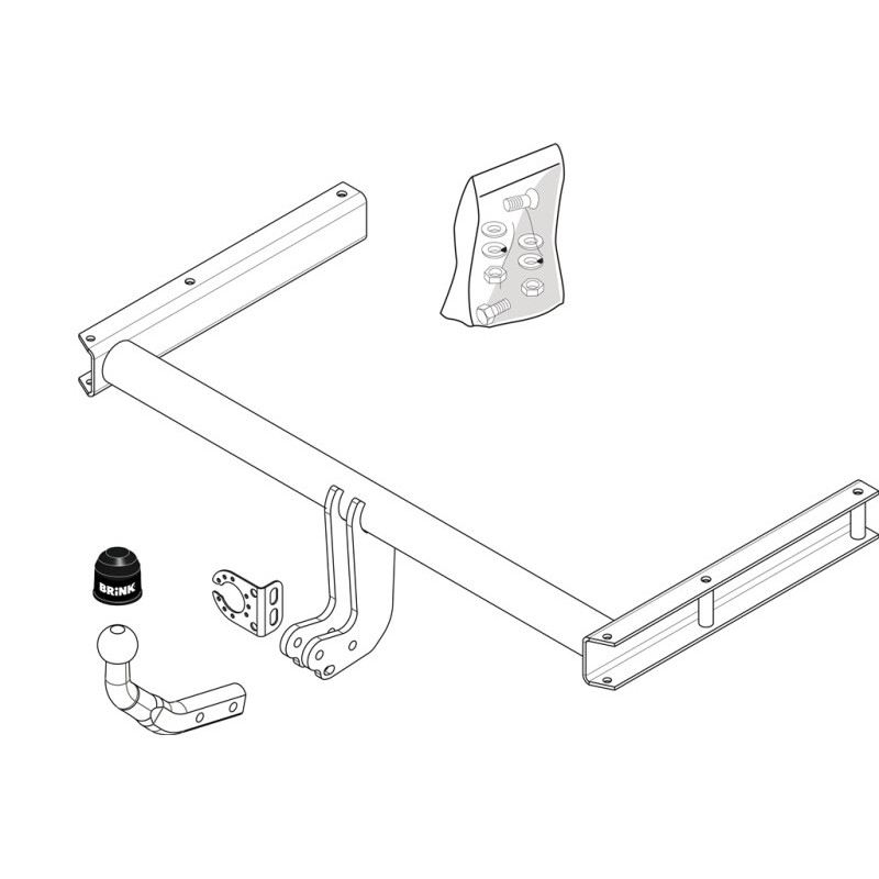 Attelage à rotule démontable avec outil (RDAO)AUDI A4 Quattro B8 Avant (8K5) 2007-2015(11-2007- 12-2015)