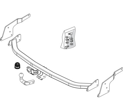 Attelage à rotule démontable avec outil (RDAO) RENAULT ESPACE IV  chassis court (JK0/1_) Monospace 2002-(11-2002- )
