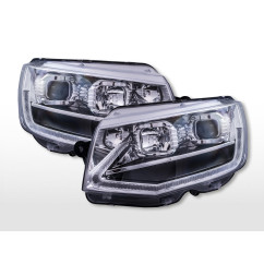 Jeu de phares halogènes VW T6 année 16-19 chromé, FKFSVW23127