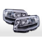 Jeu de phares halogènes VW T6 année 16-19 chromé