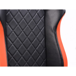 Chaise de jeu FK eGame Seats Siège de jeu eSports London noir / orange 