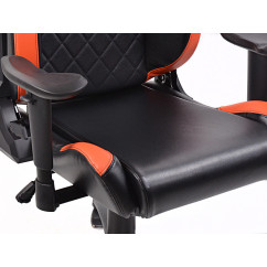Chaise de jeu FK eGame Seats Siège de jeu eSports London noir / orange 