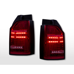 Jeu de feux arrière LED VW T6 année 16-19 version ampoule d'origine rouge/clair 