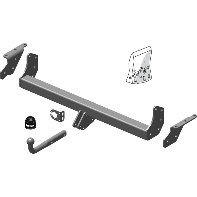Attelage à rotule démontable avec outil (RDAO) NISSAN NAVARA NP300 4WDV (D40) Châssis-cabine 2008-(07-2008- )