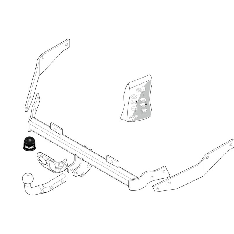 Attelage à rotule démontable avec outil (RDAO)PEUGEOT PARTNER (5_, G_) Monospace 1996-(05-1996- )