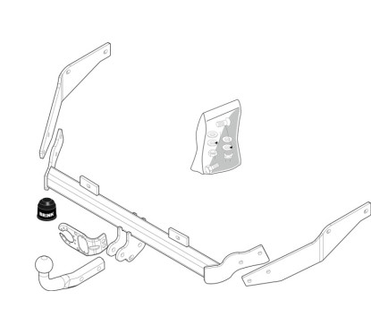 Attelage à rotule démontable avec outil (RDAO)PEUGEOT PARTNER (5_, G_) Monospace 1996-(05-1996- )