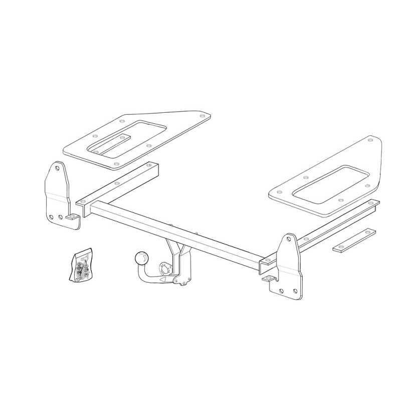Attelage à rotule démontable avec outil (RDAO)HONDA CIVIC VII Hatchback 5 portes (EU, EP, EV) 2000-2006(01-2000- 02-2006)