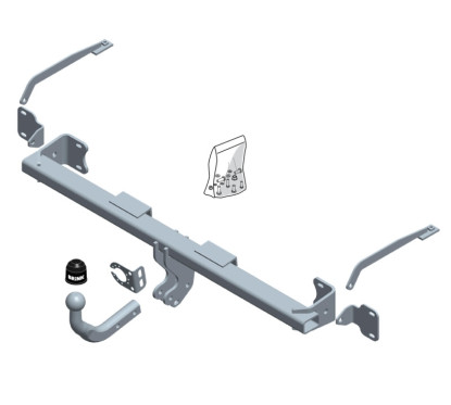 Attelage à rotule démontable avec outil (RDAO)FORD TRANSIT CONNECT Monospace 2013-(02-2013- )
