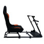 Siège de jeu FK Simulateur de course de siège de jeu eGaming Seats Monaco noir / orange