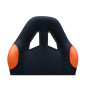 Siège de jeu FK Simulateur de course de siège de jeu eGaming Seats Monaco noir / orange