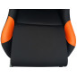 Siège de jeu FK Simulateur de course de siège de jeu eGaming Seats Monaco noir / orange