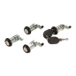 Jeu de cylindres de serrure 4 pièces pour Fiat Panda 1989-2003
