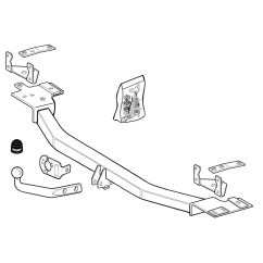 Attelage à rotule démontable avec outil (RDAO) OLVO V70 I (875