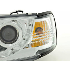 Phare Daylight LED DRL look Audi 80 type B4 91-94 chrome 