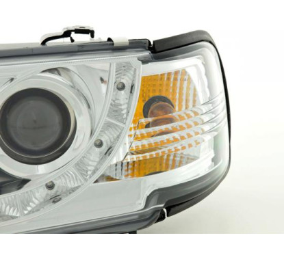 Phare Daylight LED DRL look Audi 80 type B4 91-94 chrome