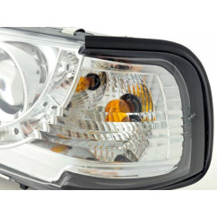 Phare Daylight LED DRL look Audi 80 type B4 91-94 chrome 
