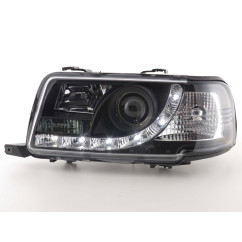 Phare Daylight LED DRL look Audi 80 type B4 91-94 noir 