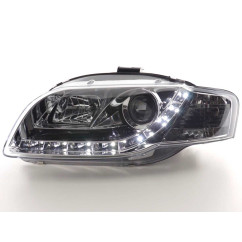 Phare Daylight LED DRL look Audi A4 type 8E 05-07 chrome 