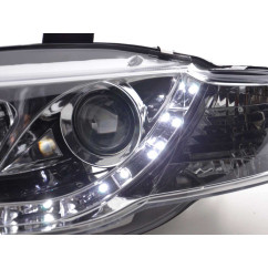 Phare Daylight LED DRL look Audi A4 type 8E 05-07 chrome 