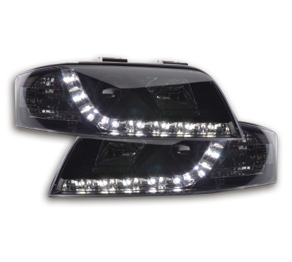 Phare Daylight LED DRL look Audi A6 type 4B 01-04 noir