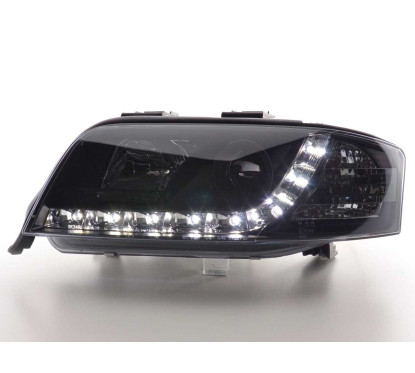 Phare Daylight LED DRL look Audi A6 type 4B 01-04 noir