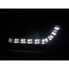 Phare Daylight LED DRL look Audi A6 type 4B 01-04 noir 