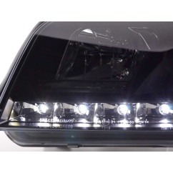 Phare Daylight LED DRL look Audi A6 type 4B 01-04 noir 
