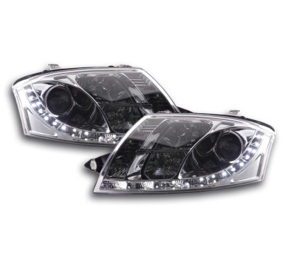 Phare Daylight LED DRL look Audi TT type 8N 99-06 chrome