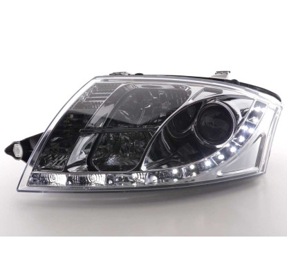 Phare Daylight LED DRL look Audi TT type 8N 99-06 chrome