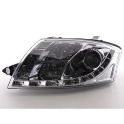 Phare Daylight LED DRL look Audi TT type 8N 99-06 chrome 